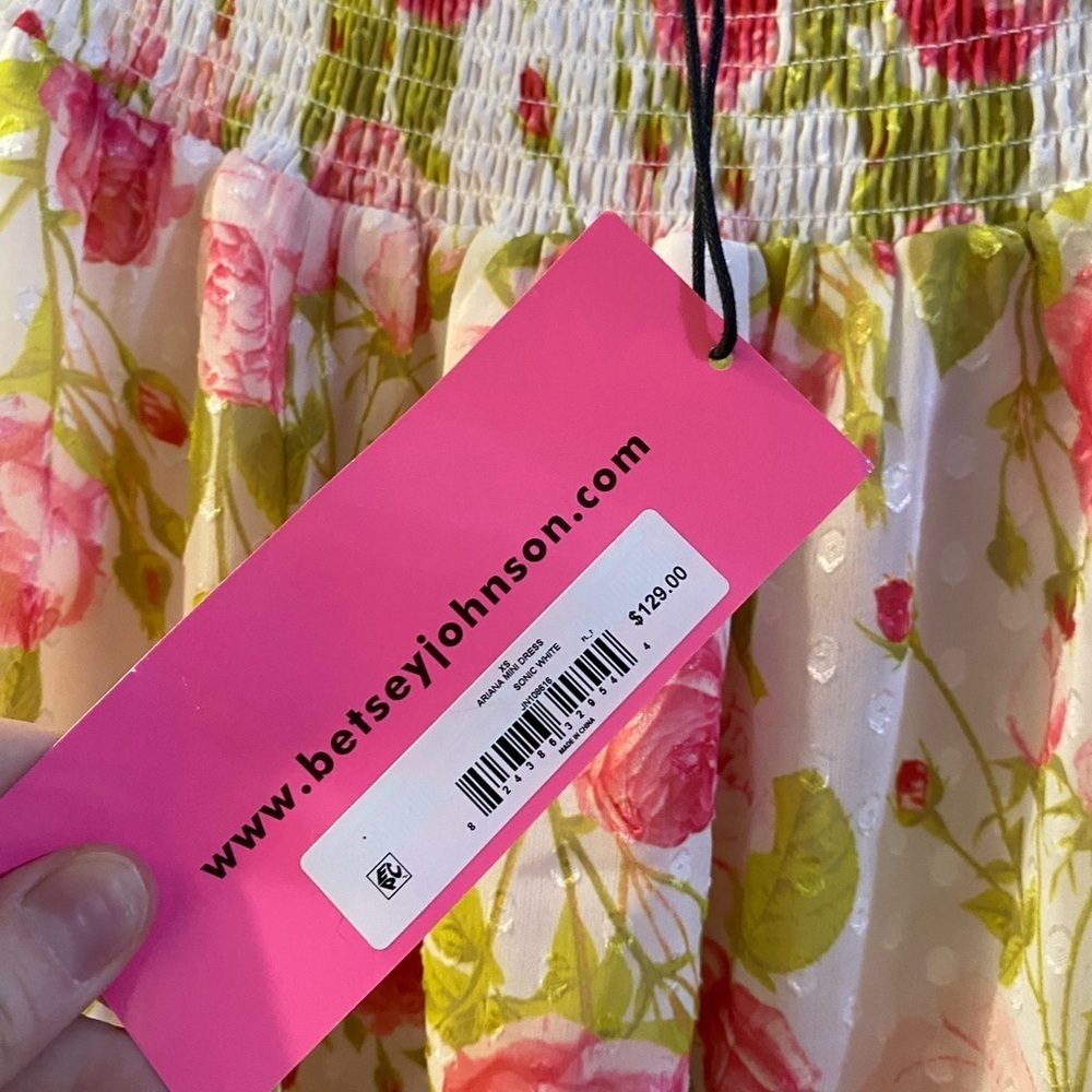 Betsey Johnson Ariana Off The Shoulder Mini Dress. - Picture 4 of 6